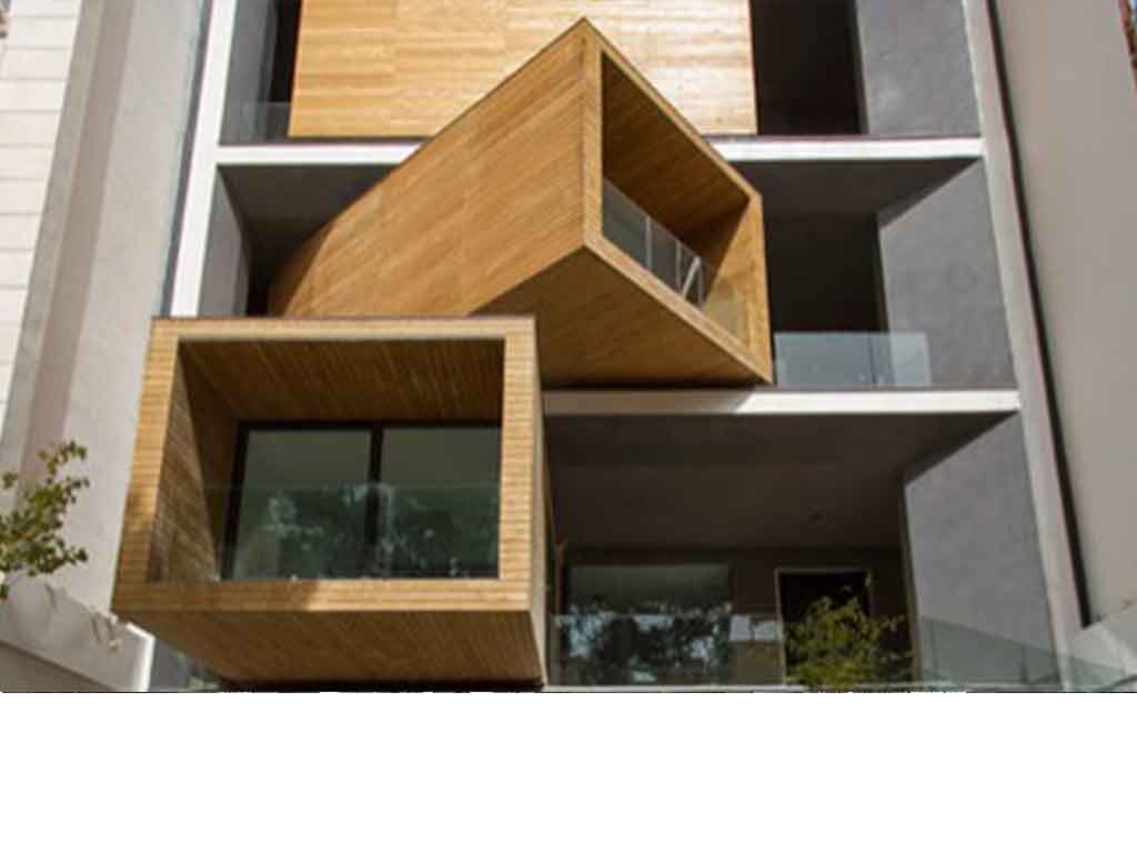 ساختمانی با نمای متحرک در دروس تهران
